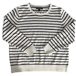 Banana Republic Striped Knit Top Sz L (Petit)